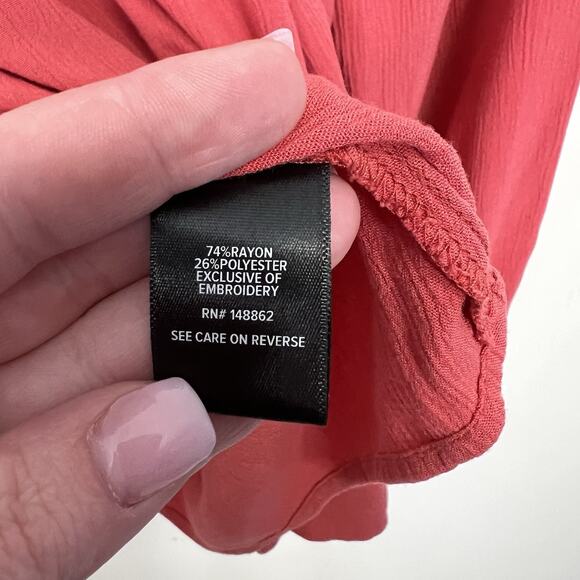 Torrid Blouse Women 3X Boho Romantic‎ Rustic Artisan Flowy Feminine Embroidered - Picture 5 of 11